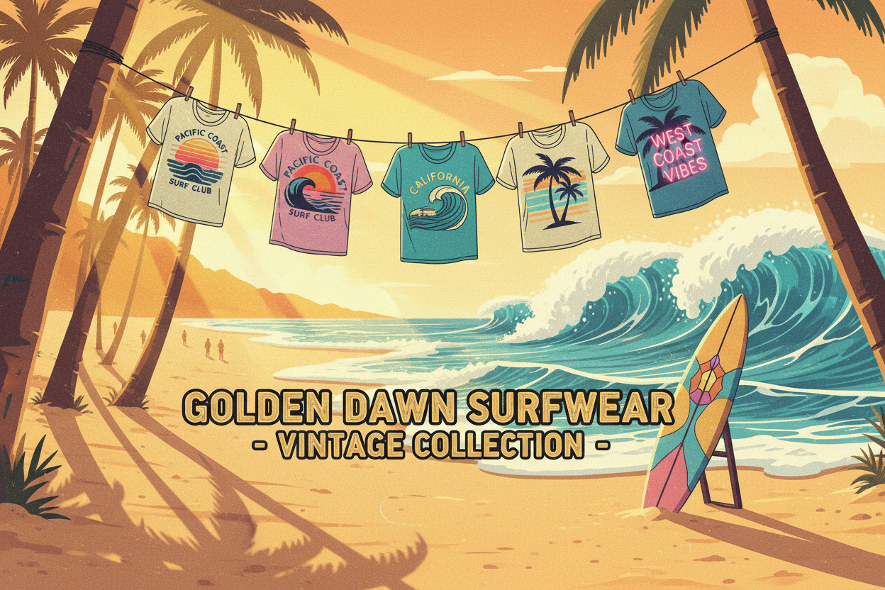 Surf & West Coast chez T-shirt Vintage Factory