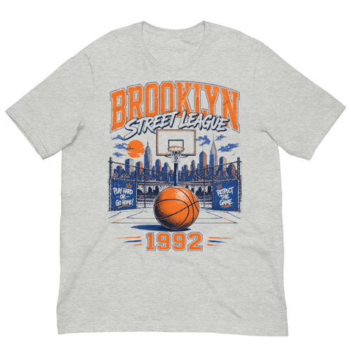 T-shirt unisexe Brooklyn Street League 1992 : Le Roi du Playground - Tshirt Vintage Factory