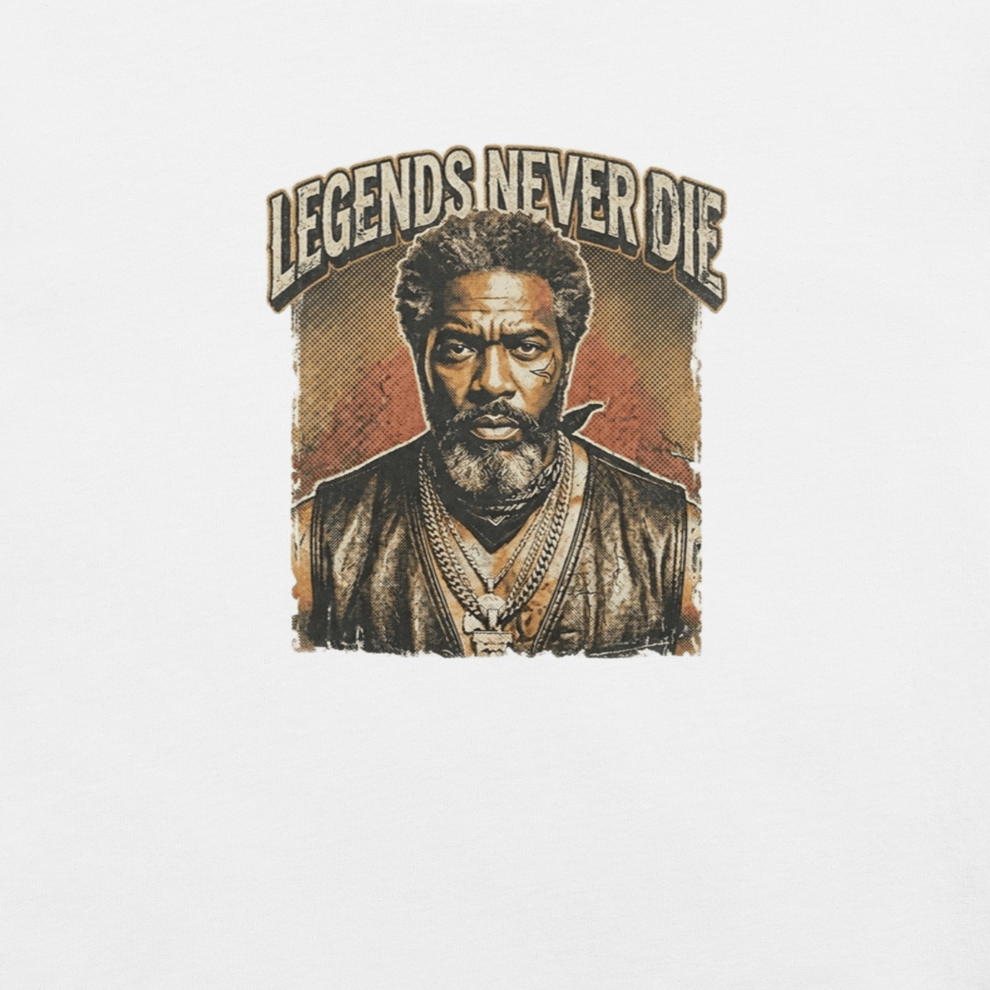 T-shirt unisexe Légende Never Die : L’Empreinte de l’Immortalité - Tshirt Vintage Factory