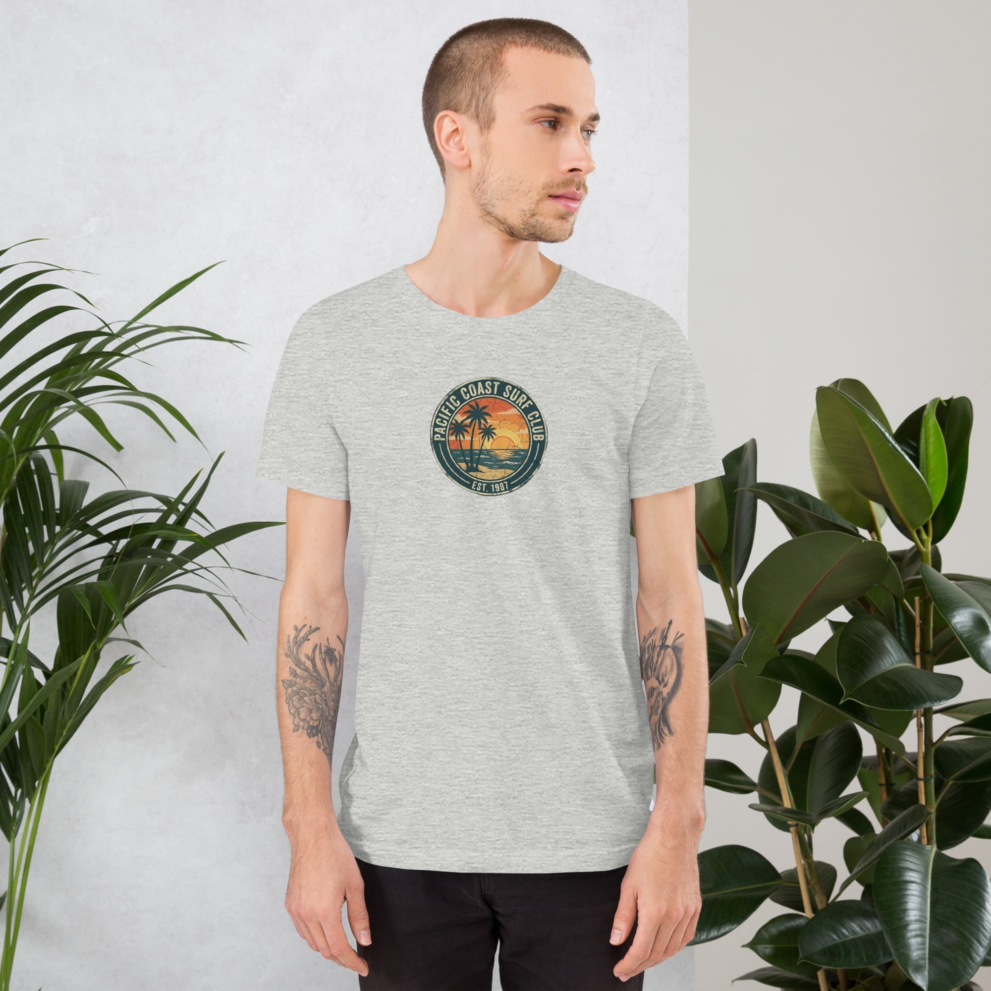 T-shirt unisexe Pacific Coast Surf Club – L'Esprit de 1987 - Tshirt Vintage Factory