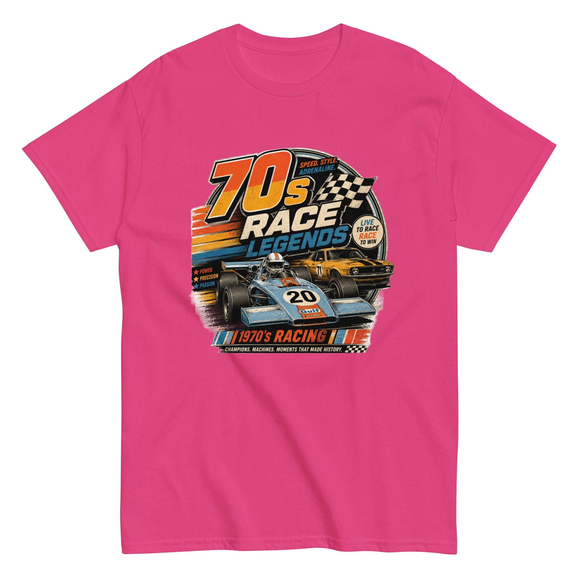 T-Shirt Vintage "70's Race Legend" - Tshirt Vintage Factory