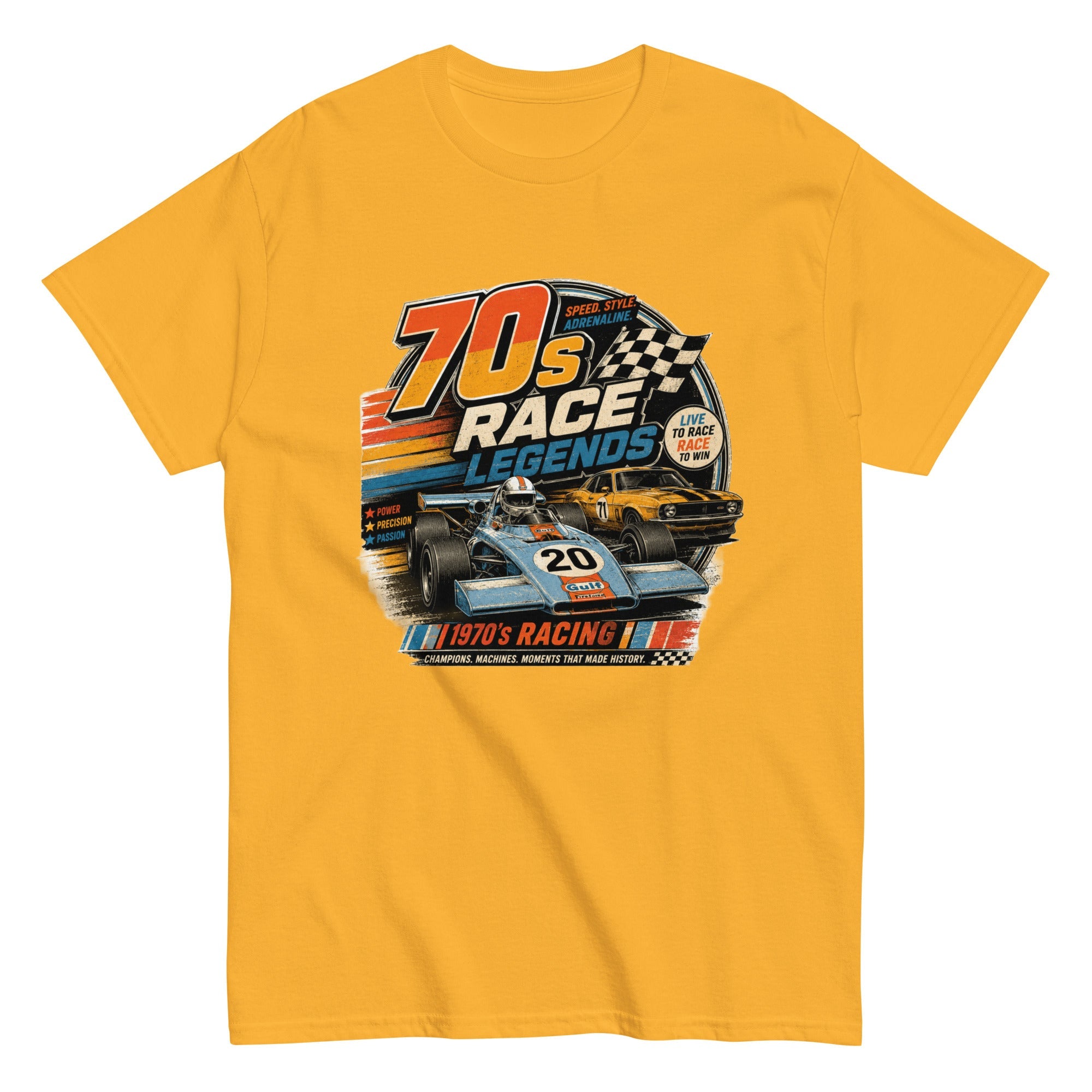 T-Shirt Vintage "70's Race Legend" - Tshirt Vintage Factory