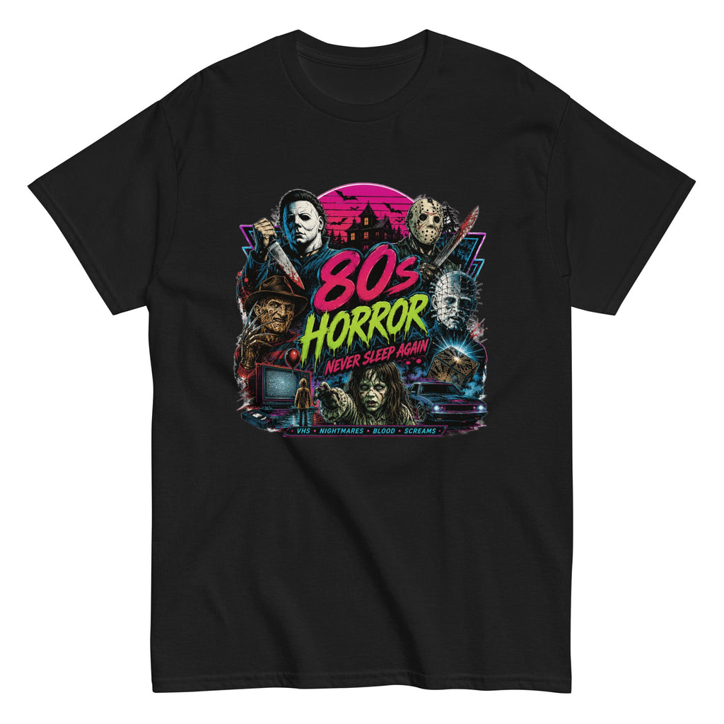 T-Shirt Vintage “80’s Horror Show” – L’univers culte de l’horreur des années 80 - Tshirt Vintage Factory