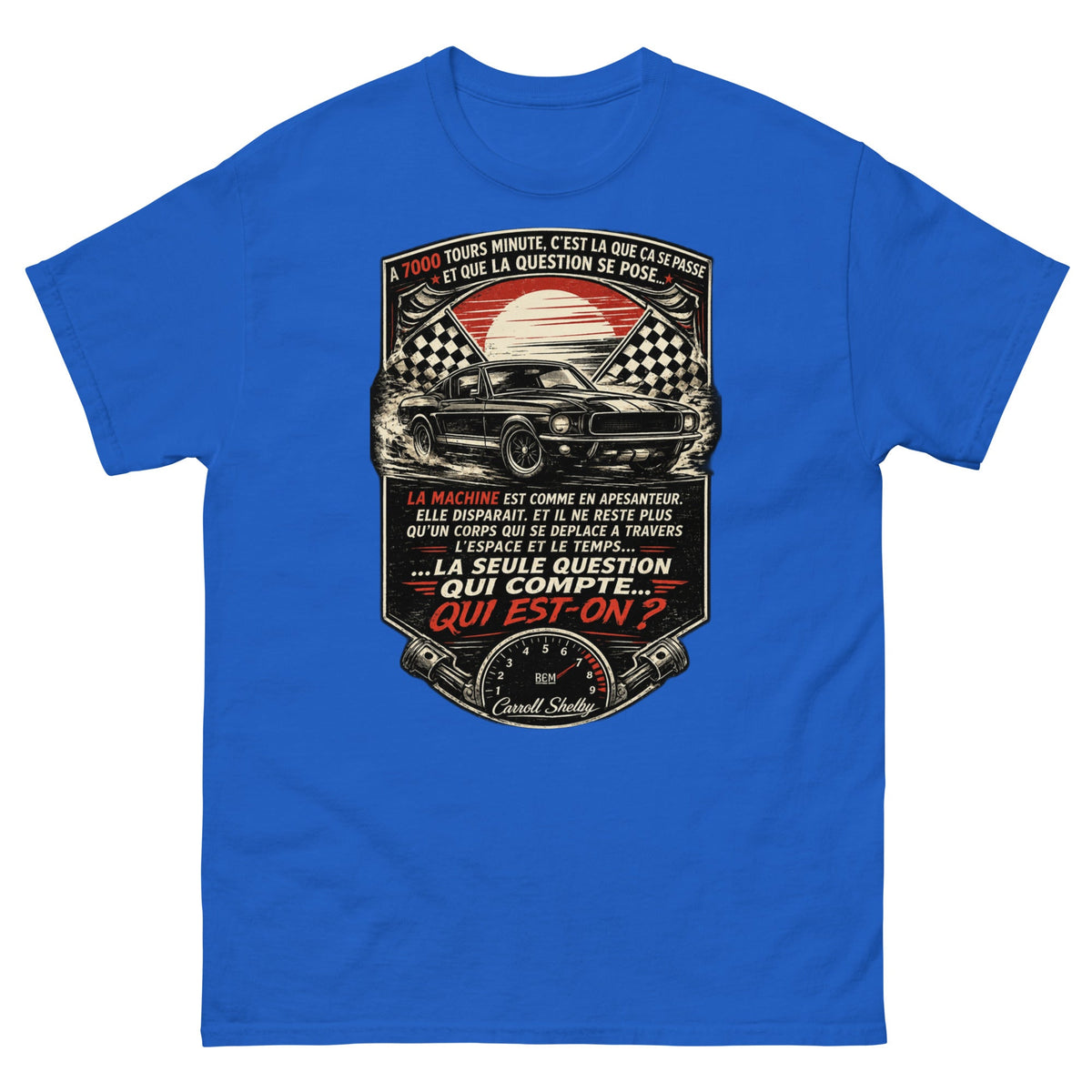 t-shirt vintage “À 7000 tours minute…” - Tshirt Vintage Factory