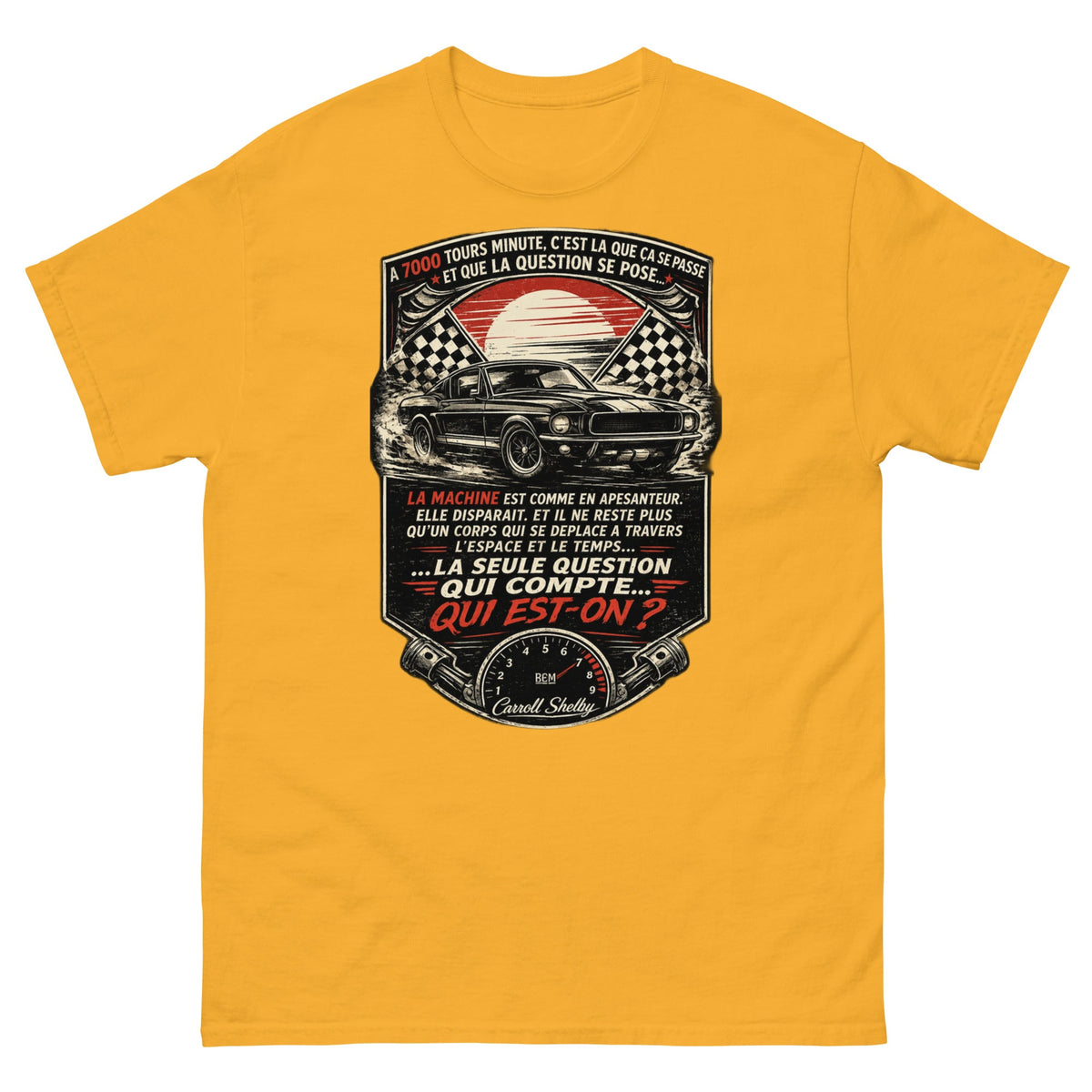 t-shirt vintage “À 7000 tours minute…” - Tshirt Vintage Factory