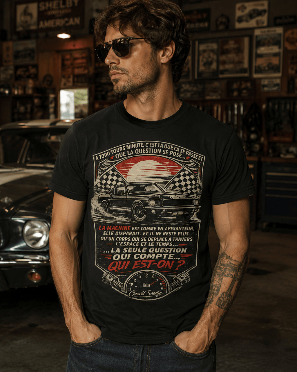 t-shirt vintage “À 7000 tours minute…” - Tshirt Vintage Factory