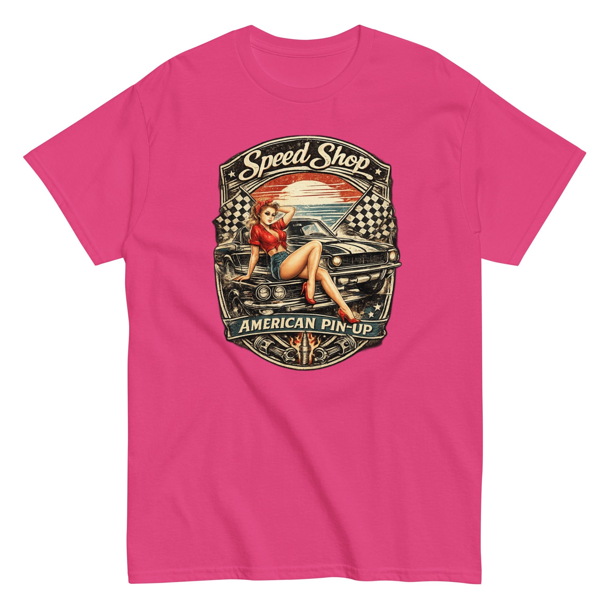 T-shirt vintage American Pin-up - Tshirt Vintage Factory