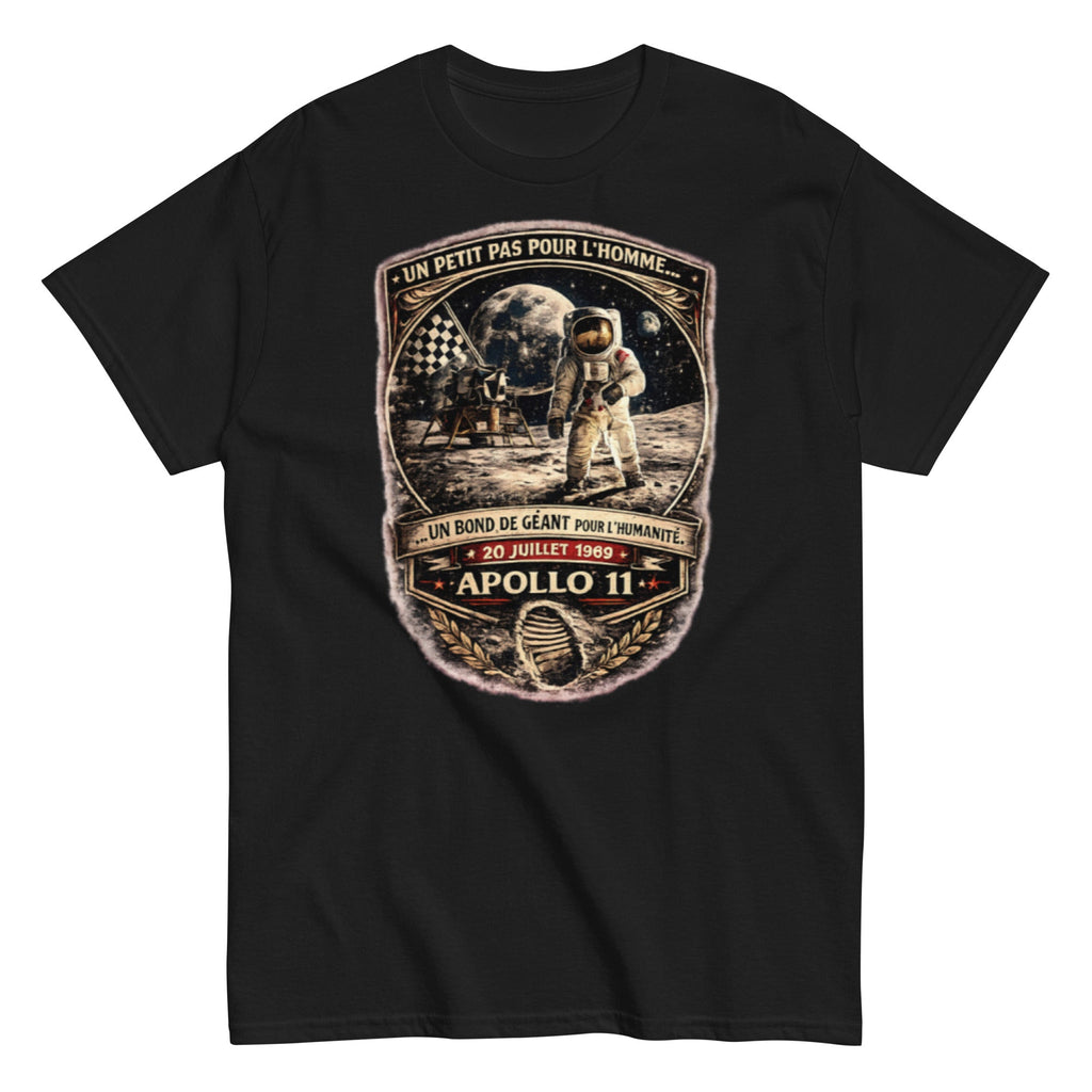T-shirt Vintage Apollo 11 – “Un bond de géant pour l’humanité” - Tshirt Vintage Factory