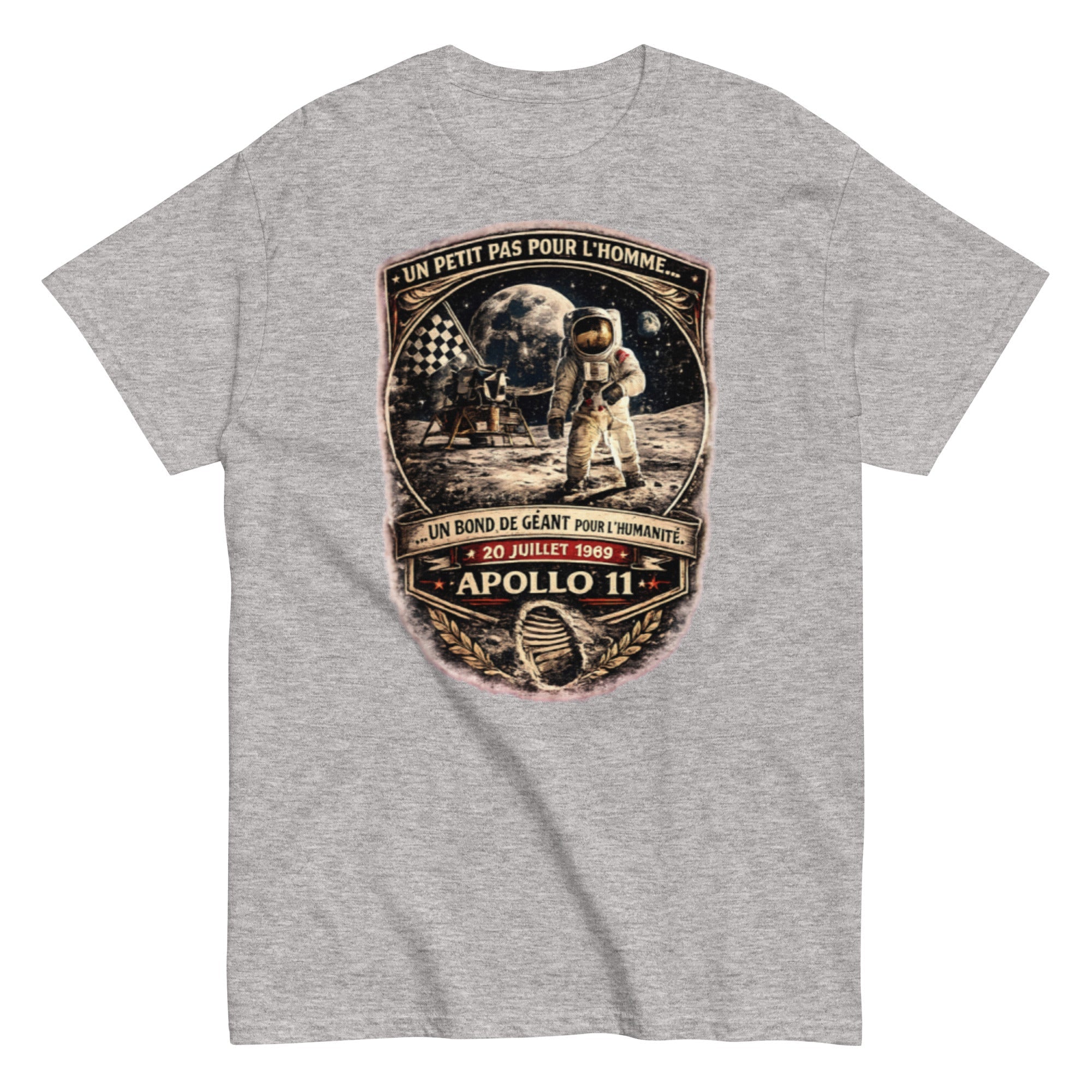 T-shirt Vintage Apollo 11 – “Un bond de géant pour l’humanité” - Tshirt Vintage Factory