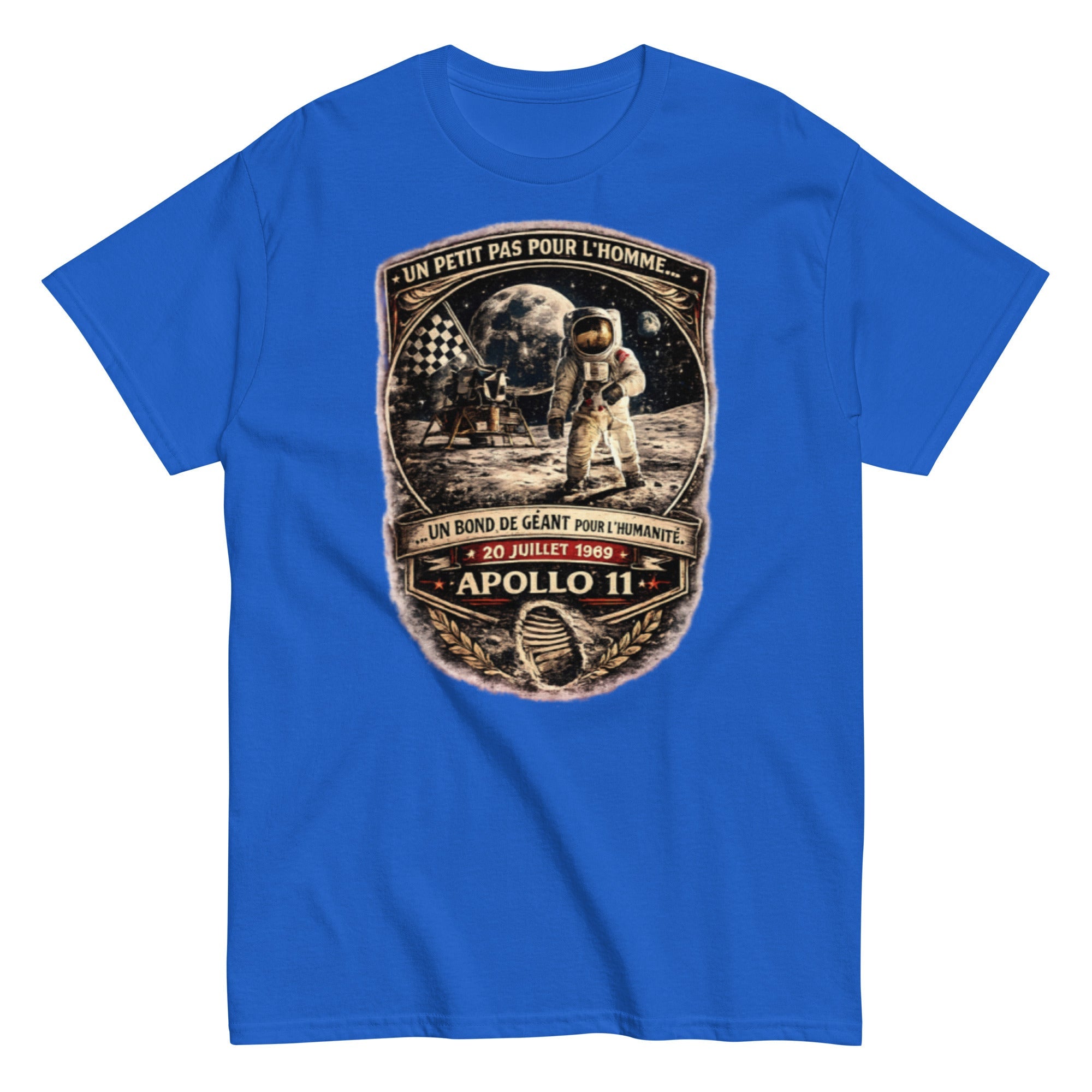 T-shirt Vintage Apollo 11 – “Un bond de géant pour l’humanité” - Tshirt Vintage Factory
