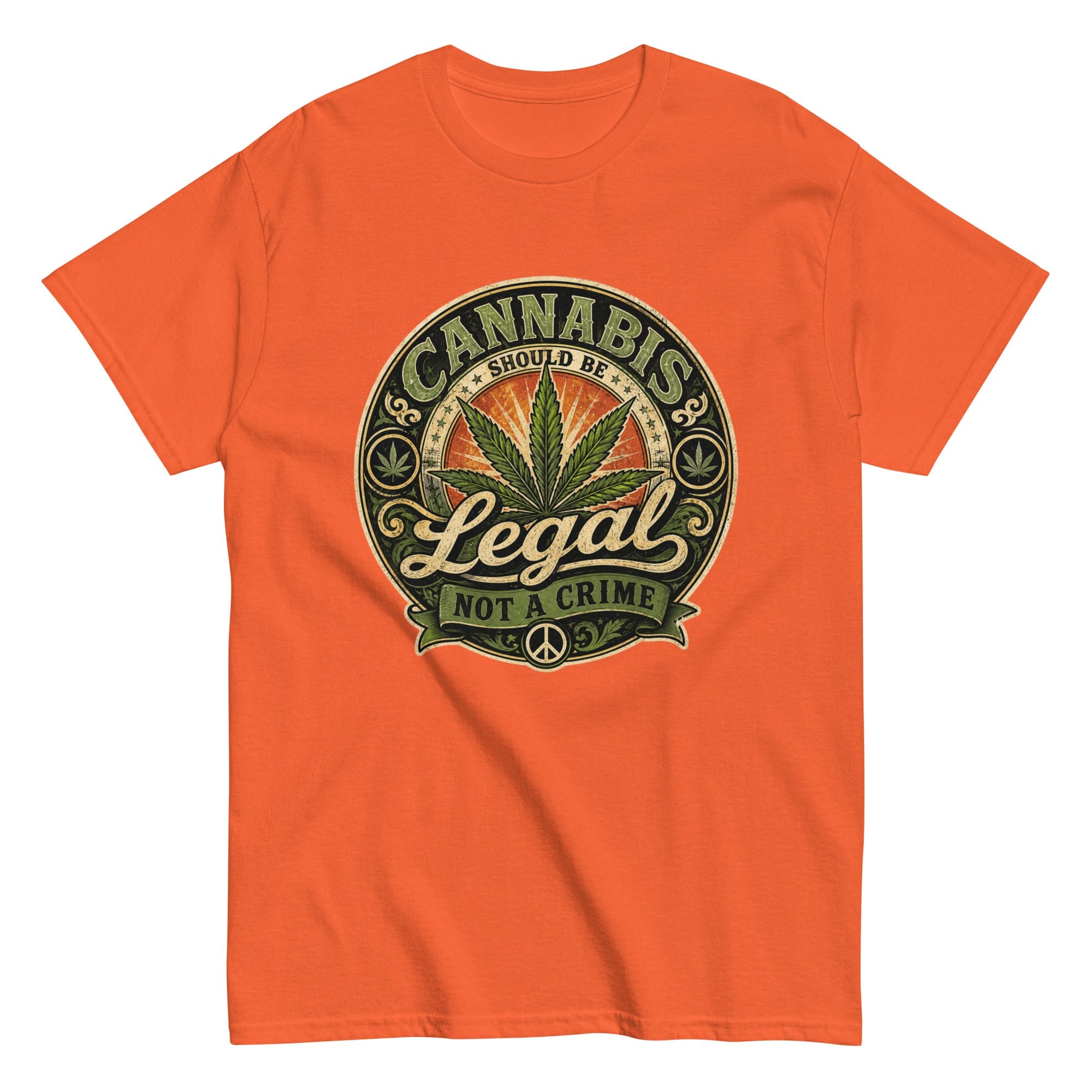 T-Shirt Vintage Cannabis Should Be Legal – Not A Crime - Tshirt Vintage Factory