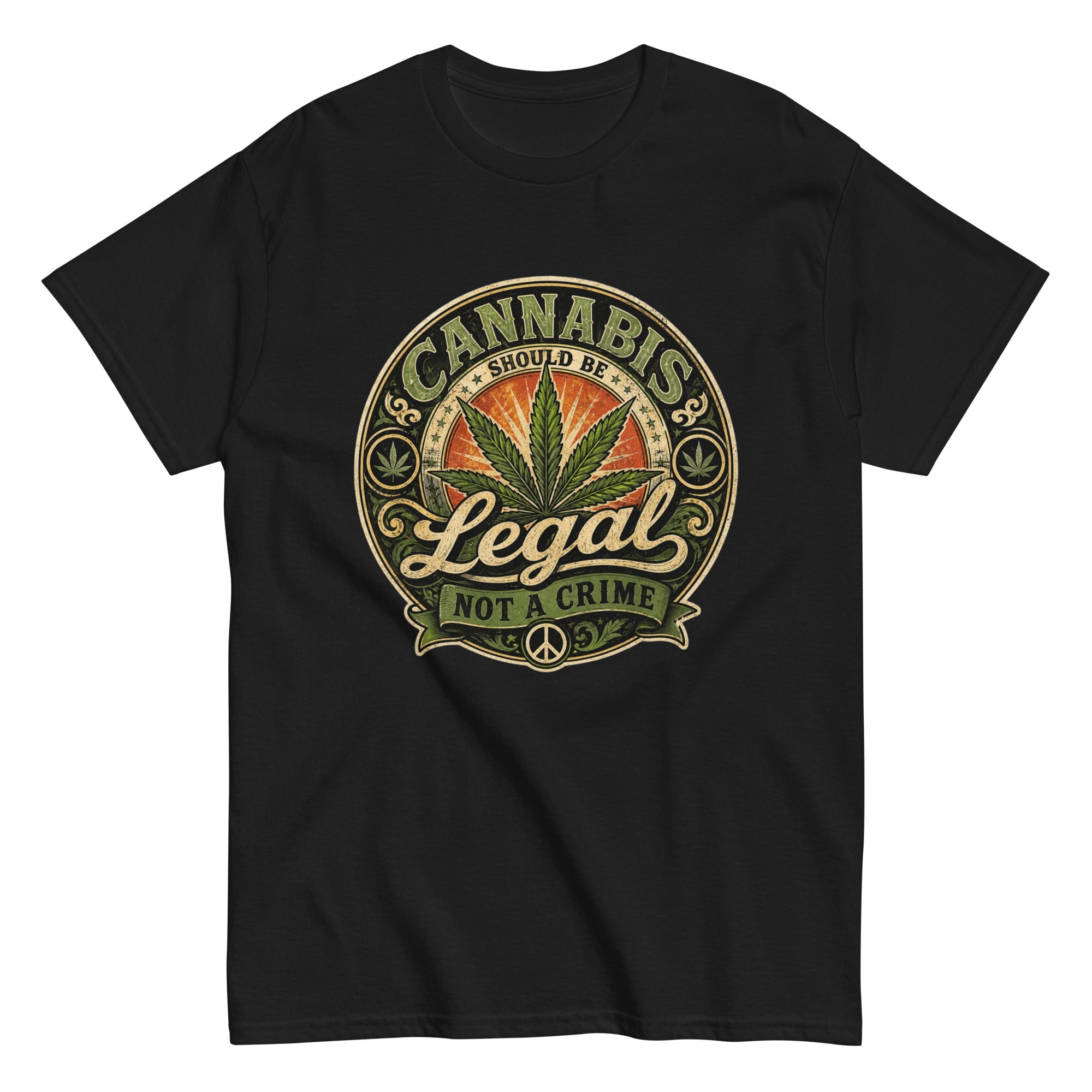 T-Shirt Vintage Cannabis Should Be Legal – Not A Crime - Tshirt Vintage Factory