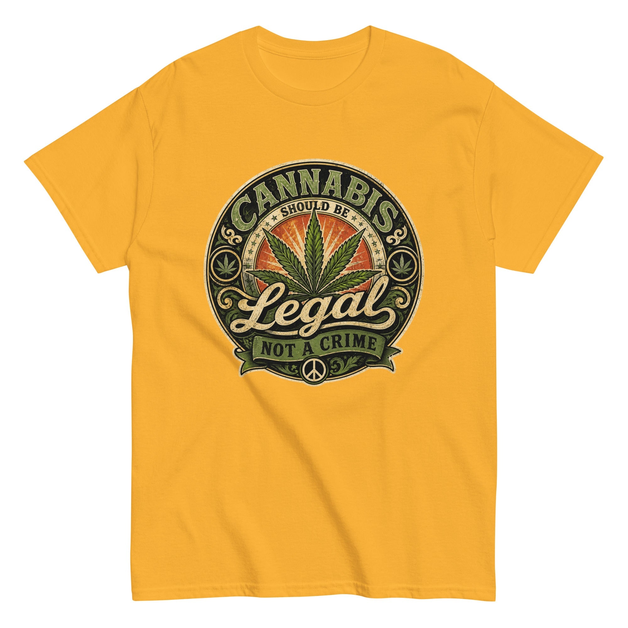T-Shirt Vintage Cannabis Should Be Legal – Not A Crime - Tshirt Vintage Factory