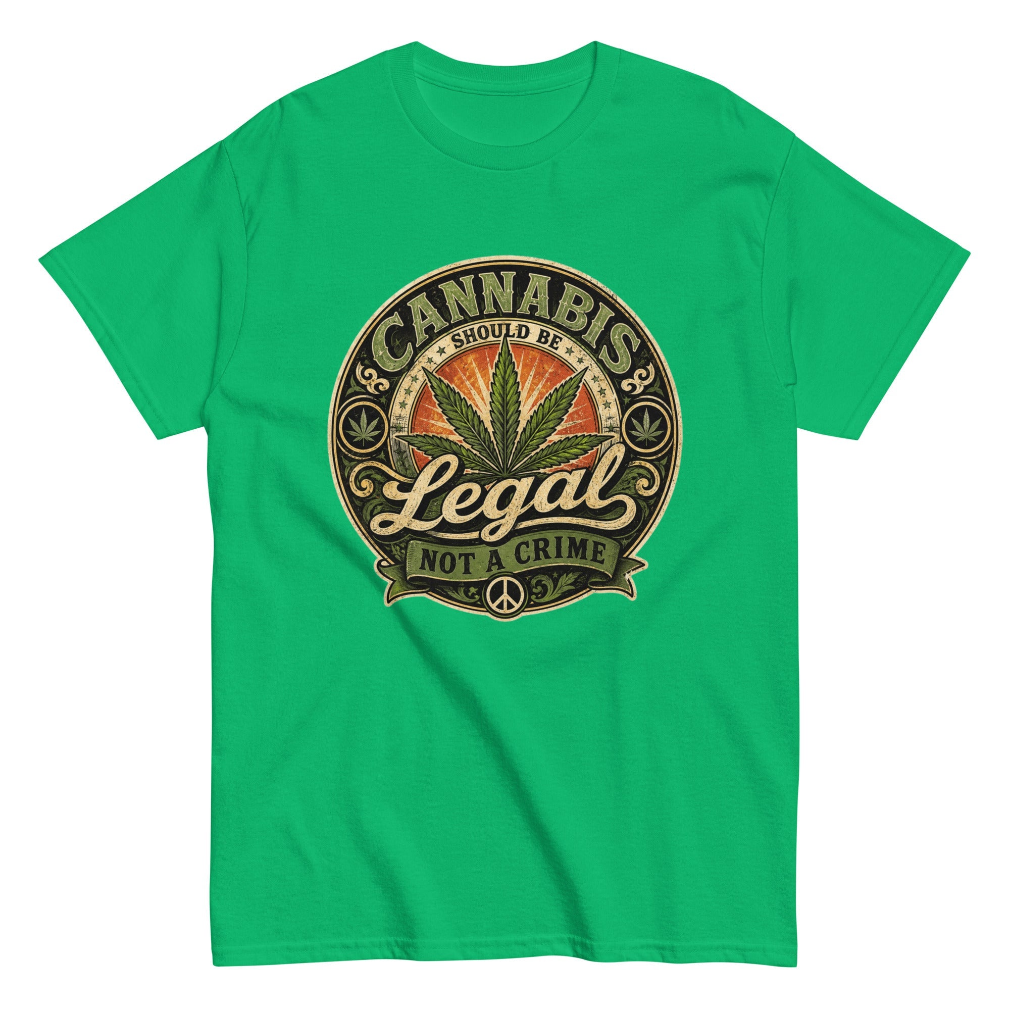 T-Shirt Vintage Cannabis Should Be Legal – Not A Crime - Tshirt Vintage Factory