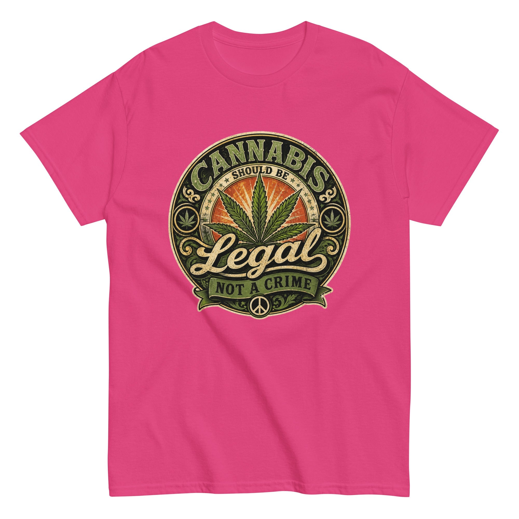 T-Shirt Vintage Cannabis Should Be Legal – Not A Crime - Tshirt Vintage Factory