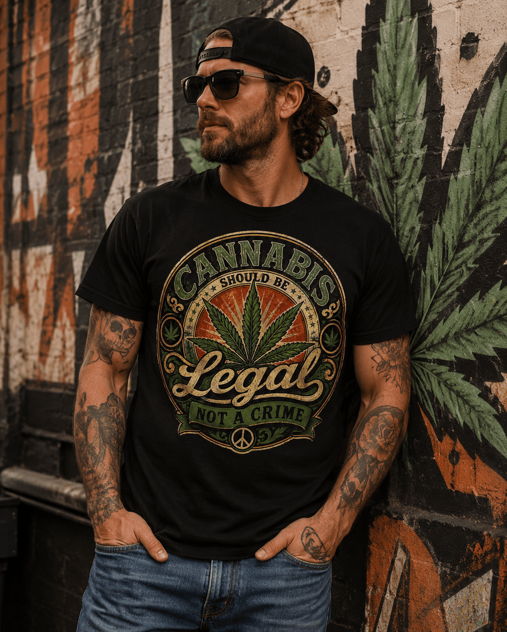 T-Shirt Vintage Cannabis Should Be Legal – Not A Crime - Tshirt Vintage Factory