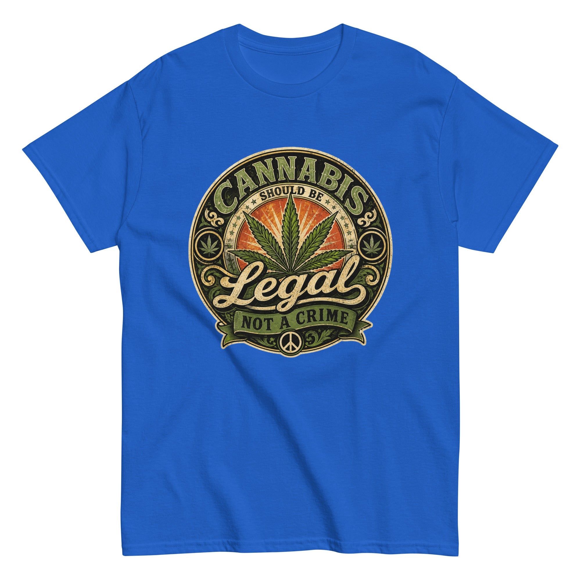 T-Shirt Vintage Cannabis Should Be Legal – Not A Crime - Tshirt Vintage Factory