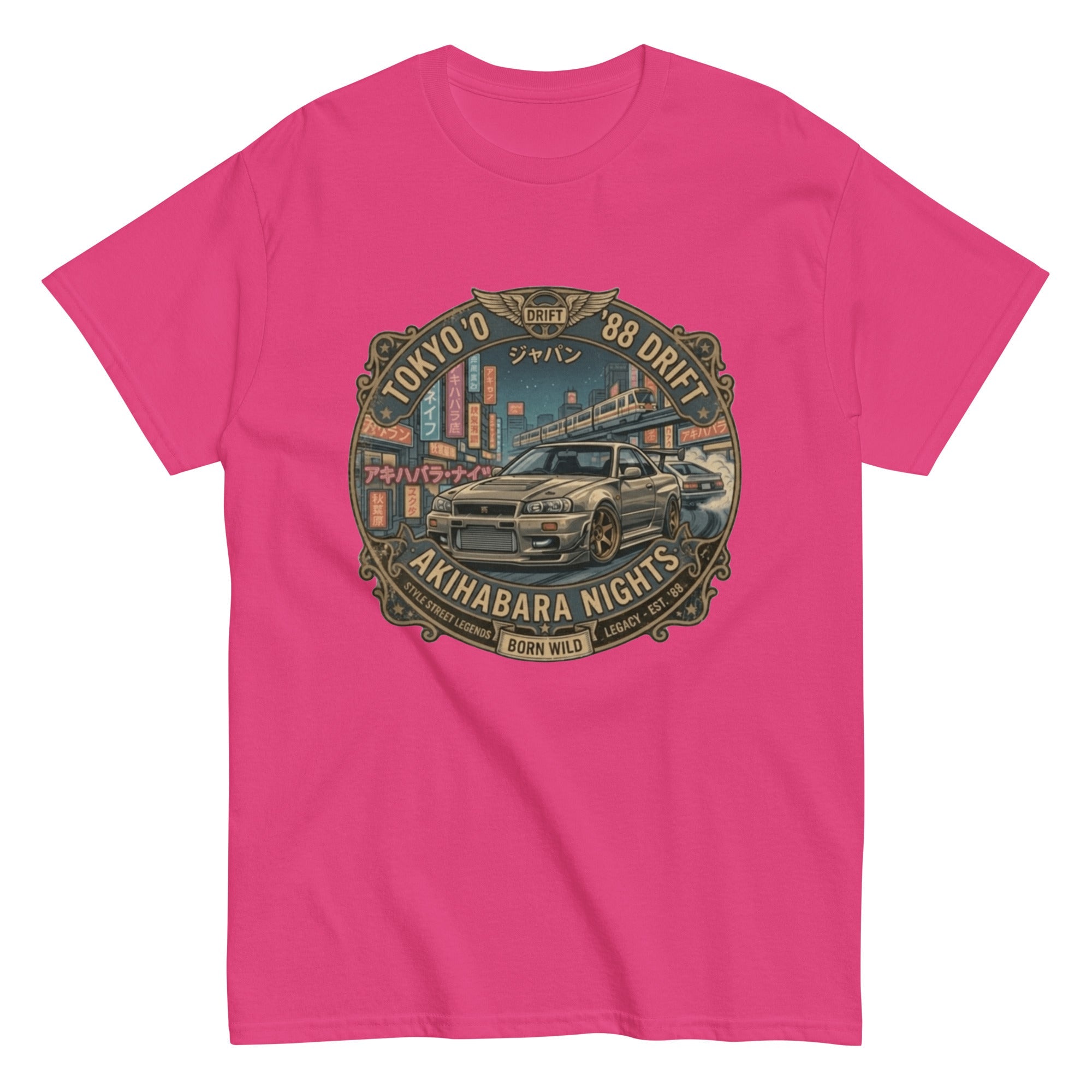 T-Shirt Vintage drift Tokyo 1988 - Tshirt Vintage Factory