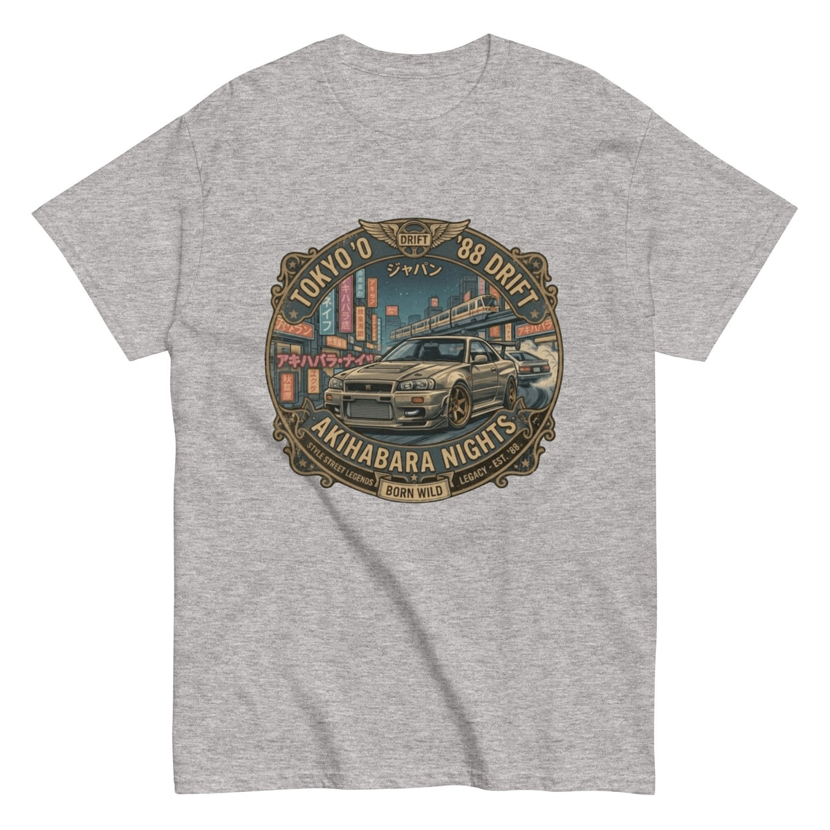 T-Shirt Vintage drift Tokyo 1988 - Tshirt Vintage Factory