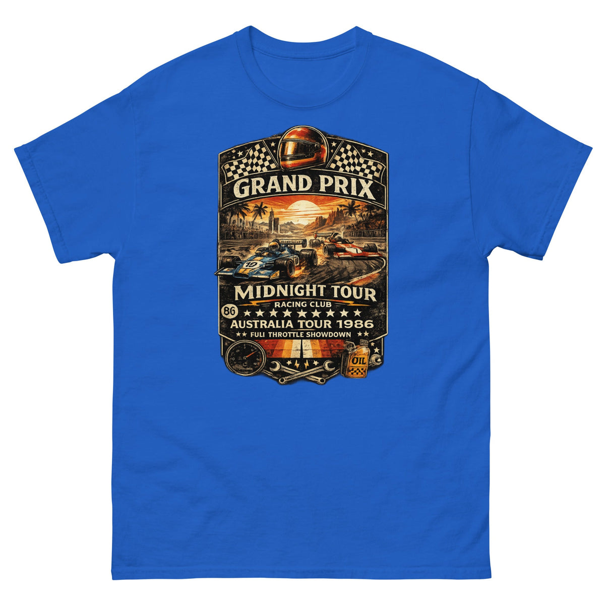 T-Shirt Vintage Grand Prix Midnight Tour 1986 - Tshirt Vintage Factory