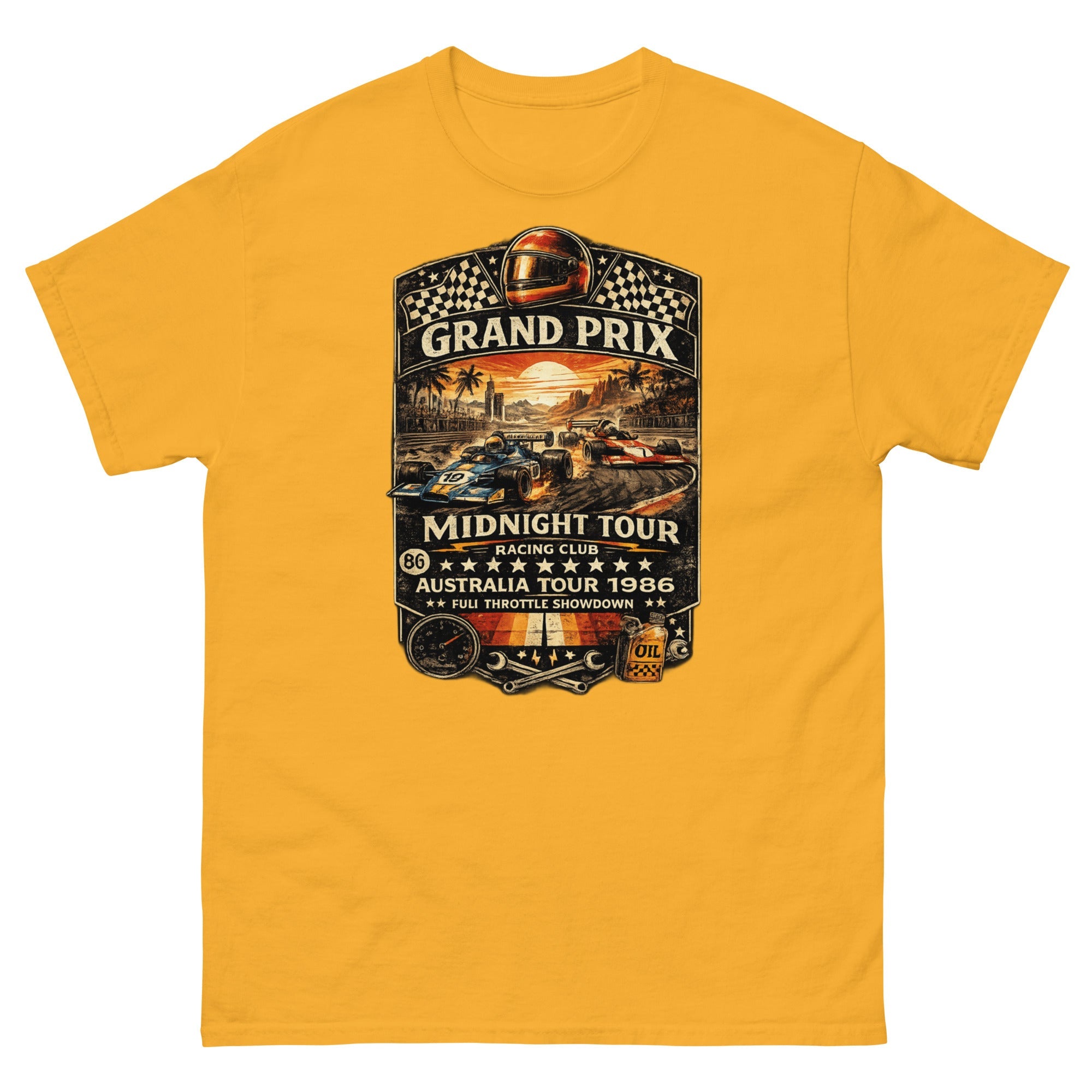 T-Shirt Vintage Grand Prix Midnight Tour 1986 - Tshirt Vintage Factory