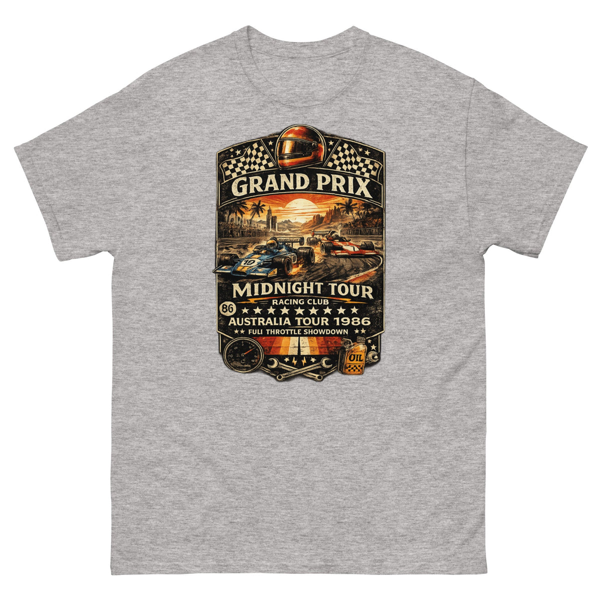 T-Shirt Vintage Grand Prix Midnight Tour 1986 - Tshirt Vintage Factory