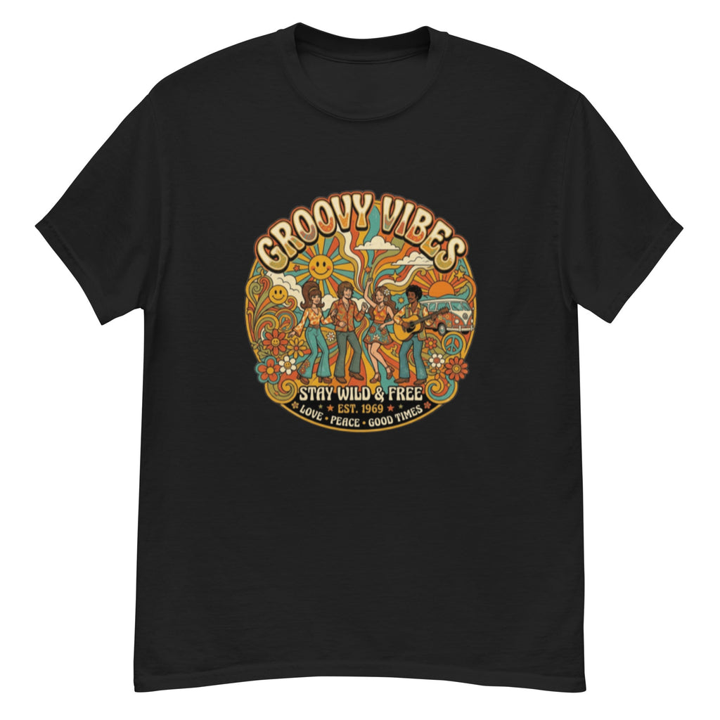 T-shirt vintage Groovy Vibes - Tshirt Vintage Factory