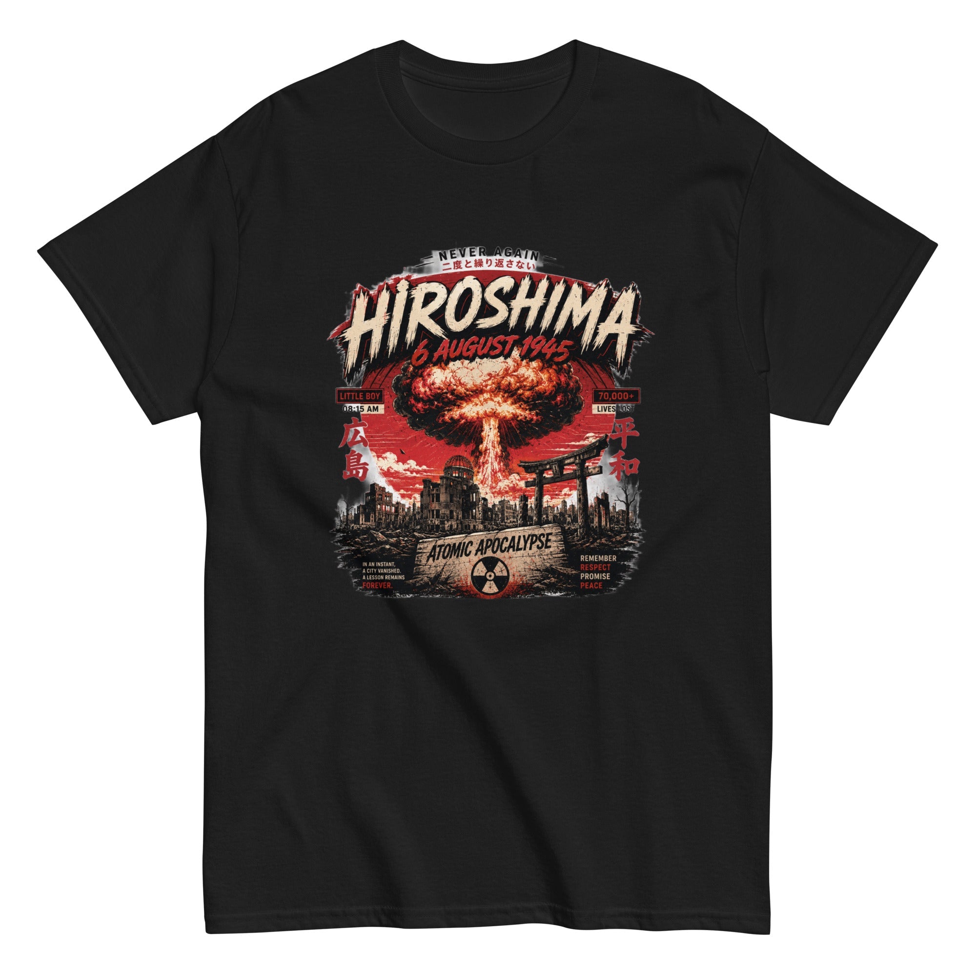 t-shirt vintage Hiroshima Atomic Apocalypse - Tshirt Vintage Factory