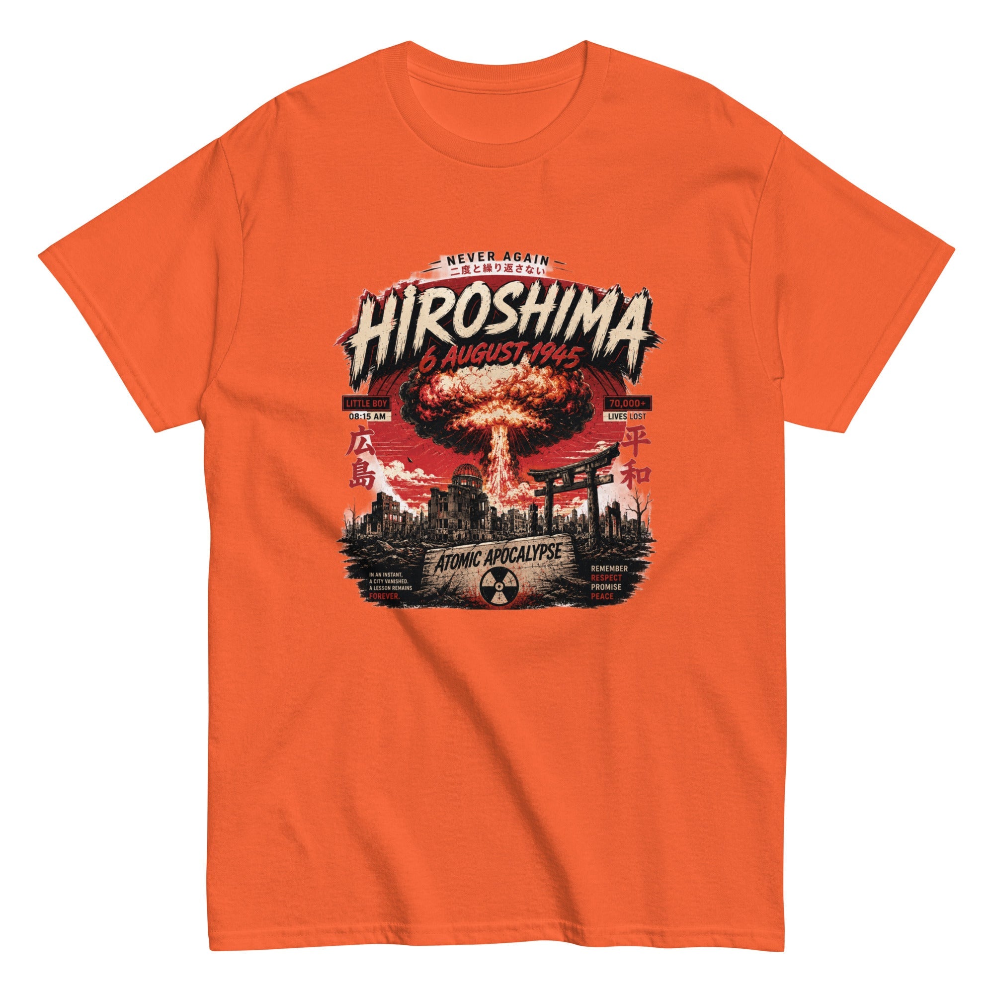 t-shirt vintage Hiroshima Atomic Apocalypse - Tshirt Vintage Factory