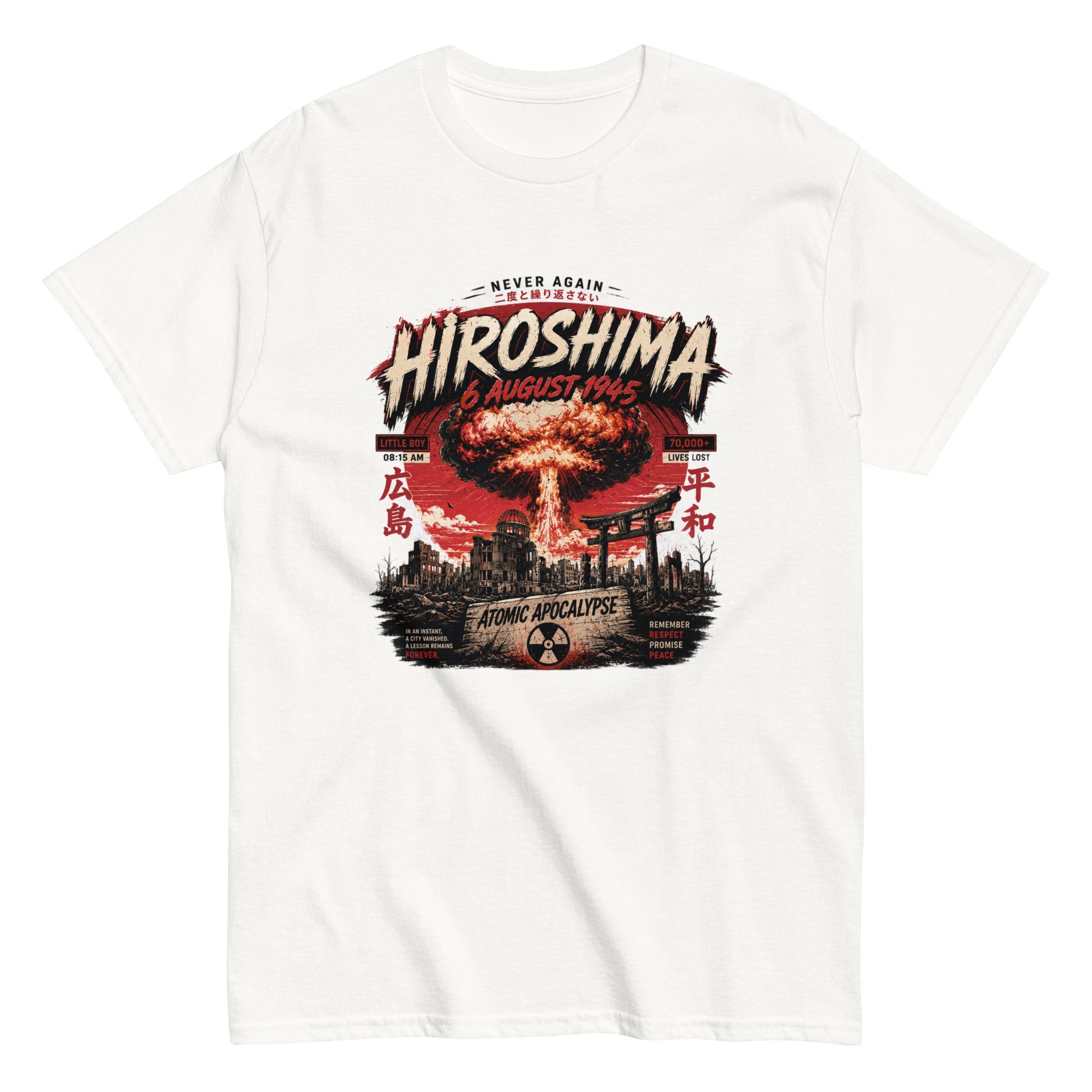 t-shirt vintage Hiroshima Atomic Apocalypse - Tshirt Vintage Factory