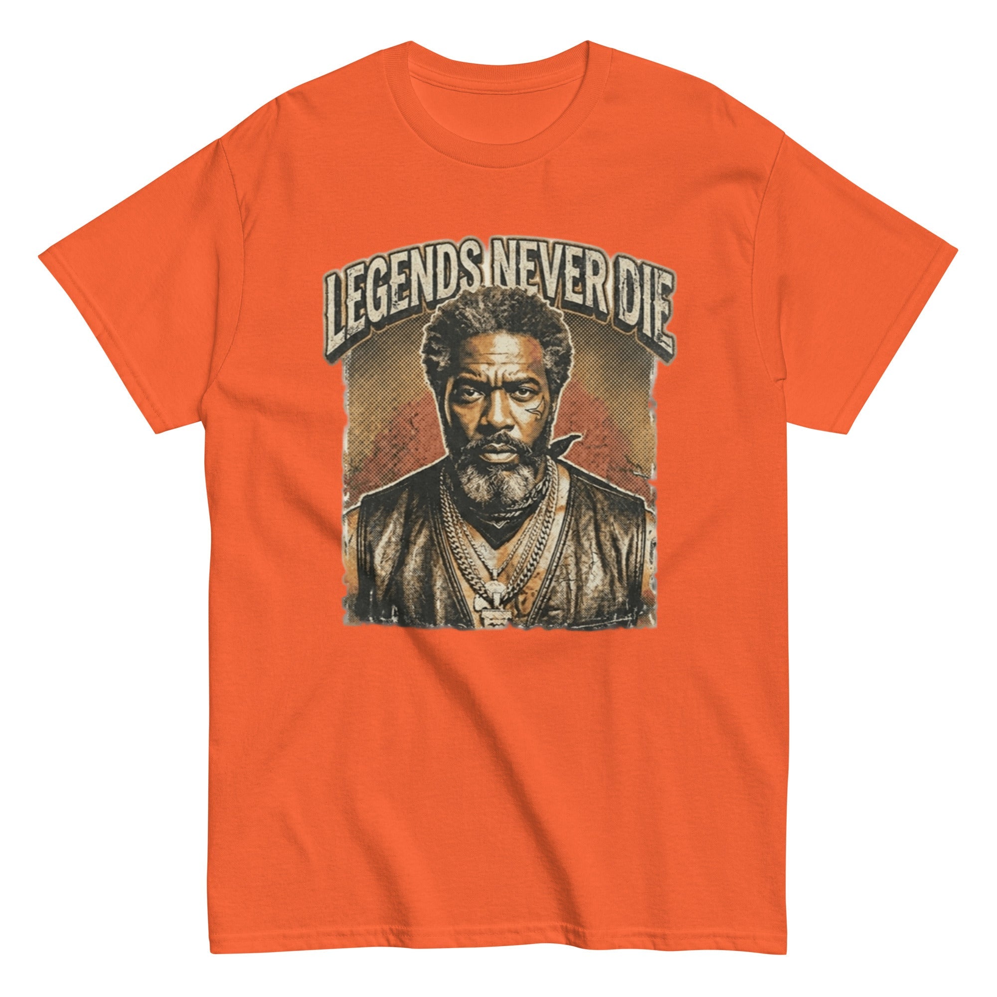 T-shirt vintage Légende Never Die : L'Empreinte de l'Immortalité - Tshirt Vintage Factory