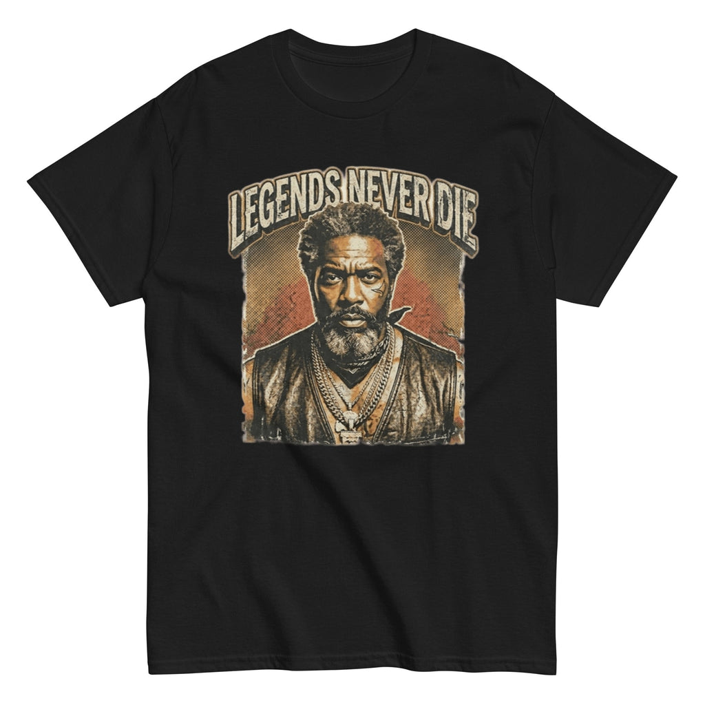 T-shirt vintage Légende Never Die : L'Empreinte de l'Immortalité - Tshirt Vintage Factory