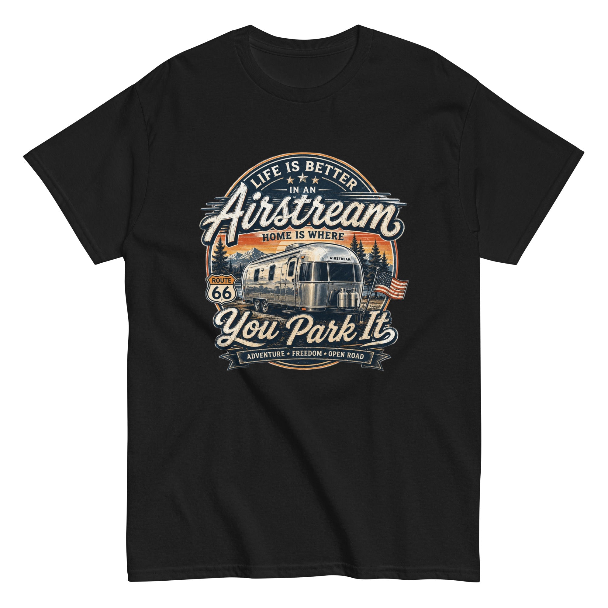 T-Shirt Vintage Life Is Better In An Airstream – Route 66 - Tshirt Vintage Factory