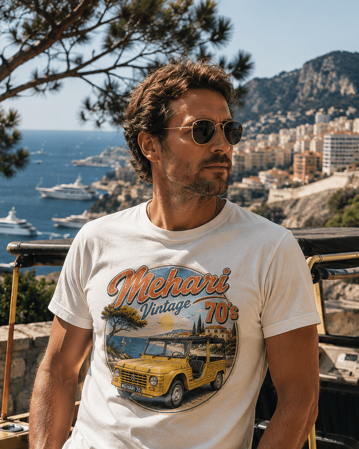 T-shirt vintage Mehari 70's - Tshirt Vintage Factory
