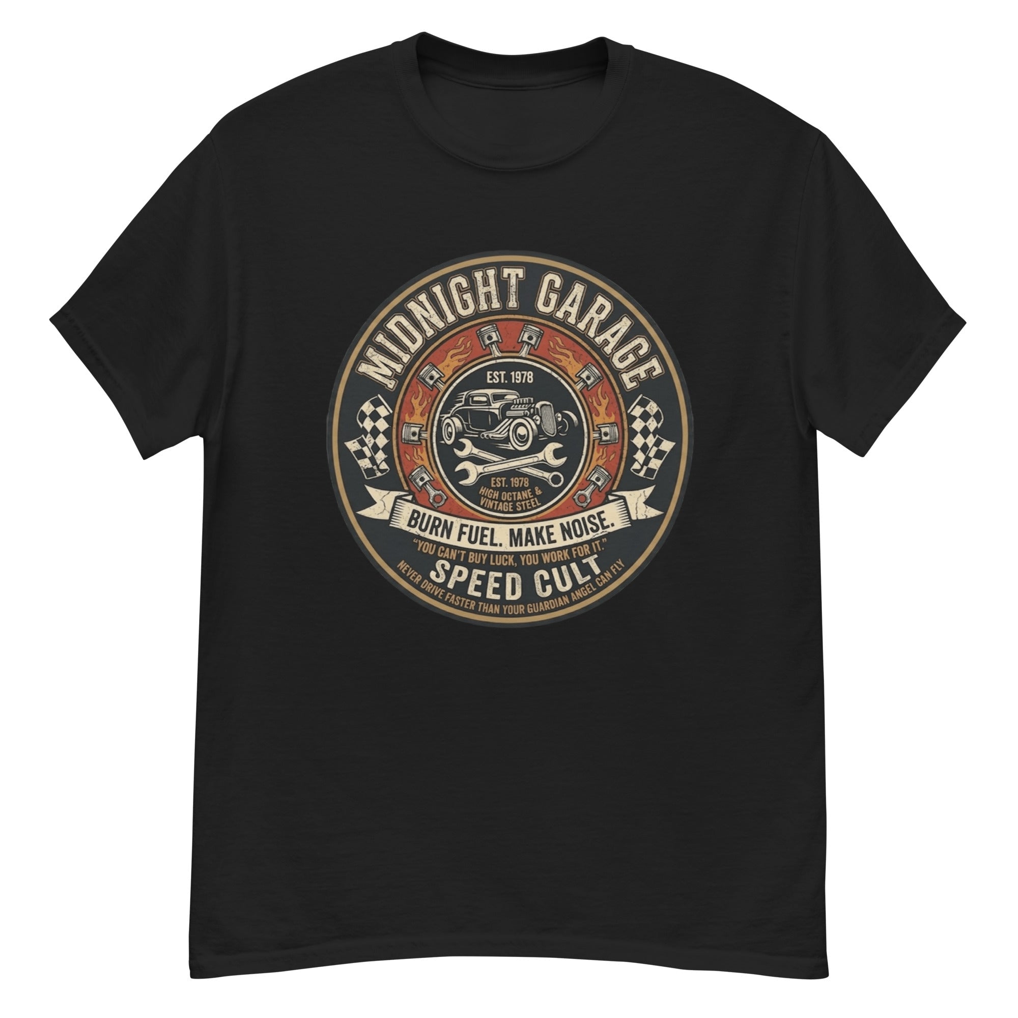 T-Shirt Vintage Midnight Garage - Tshirt Vintage Factory