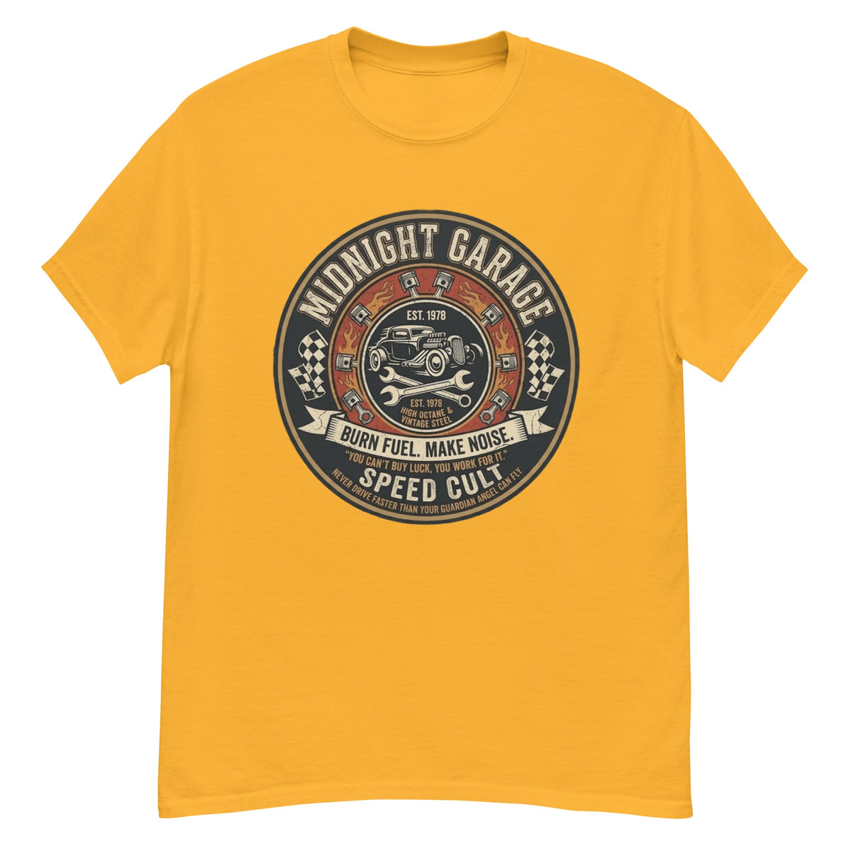 T-Shirt Vintage Midnight Garage - Tshirt Vintage Factory