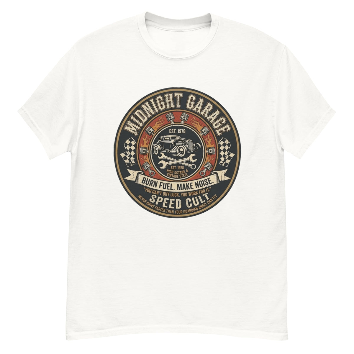 T-Shirt Vintage Midnight Garage - Tshirt Vintage Factory
