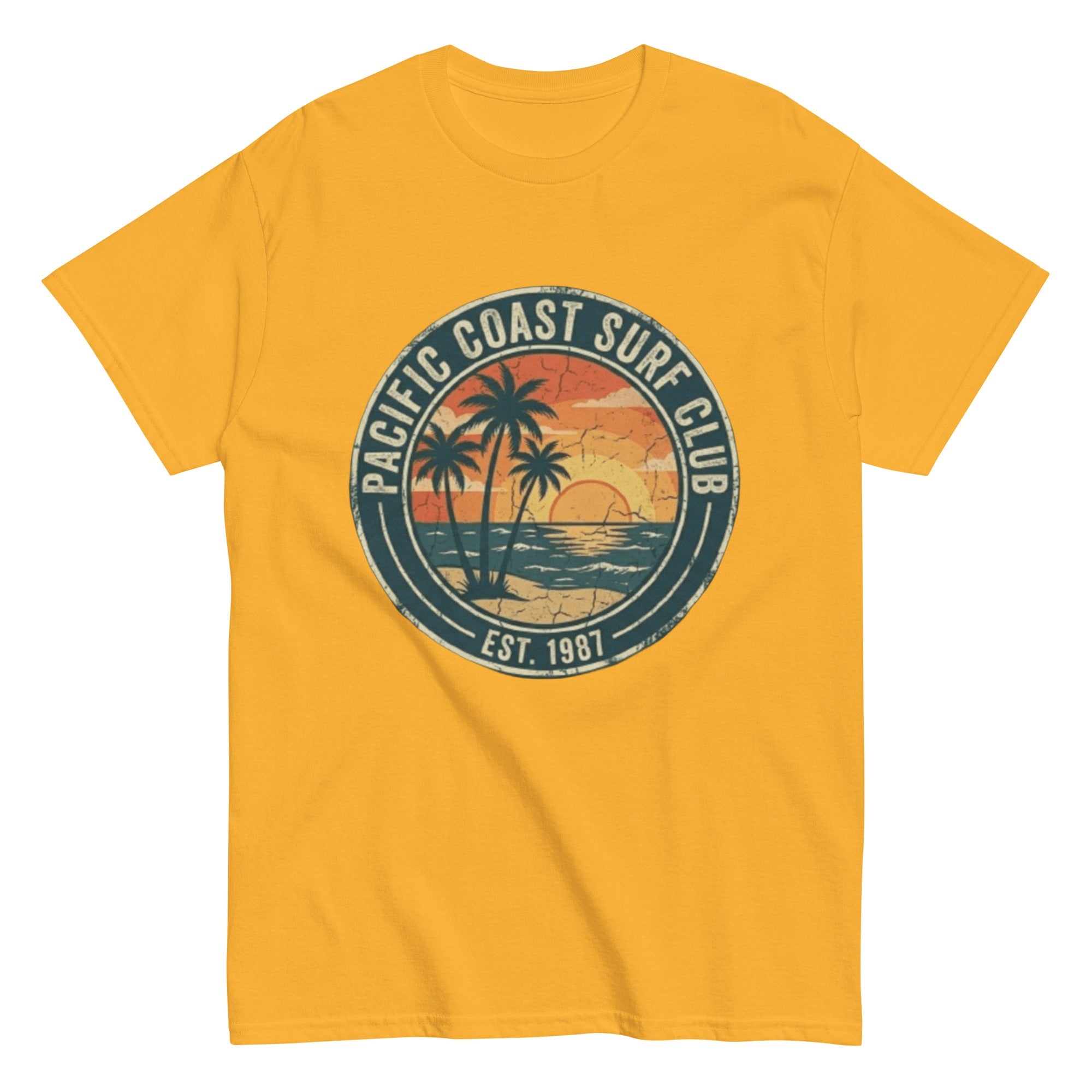 T-shirt vintage Pacific Coast Surf Club – L'Esprit de 1987 - Tshirt Vintage Factory