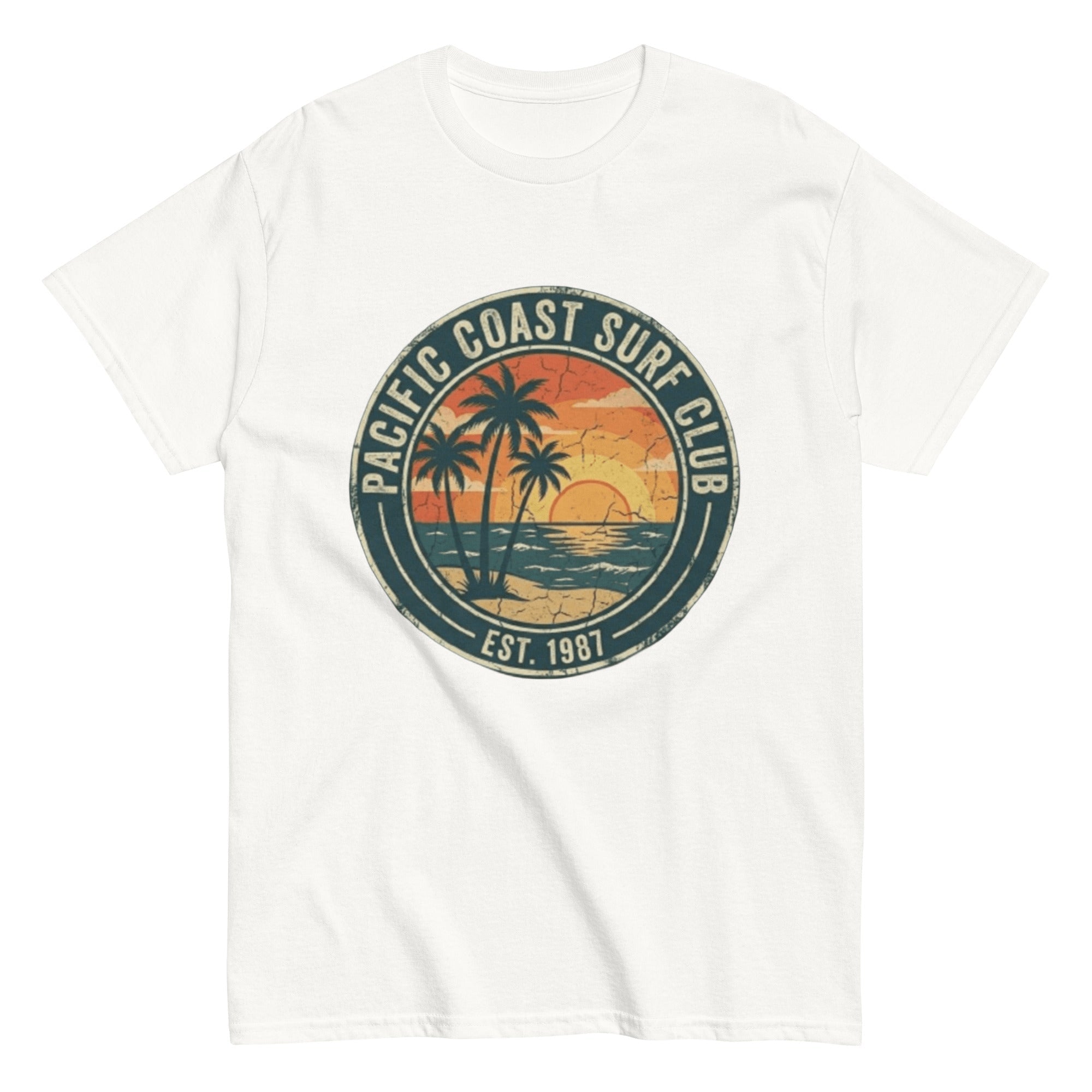 T-shirt vintage Pacific Coast Surf Club – L'Esprit de 1987 - Tshirt Vintage Factory