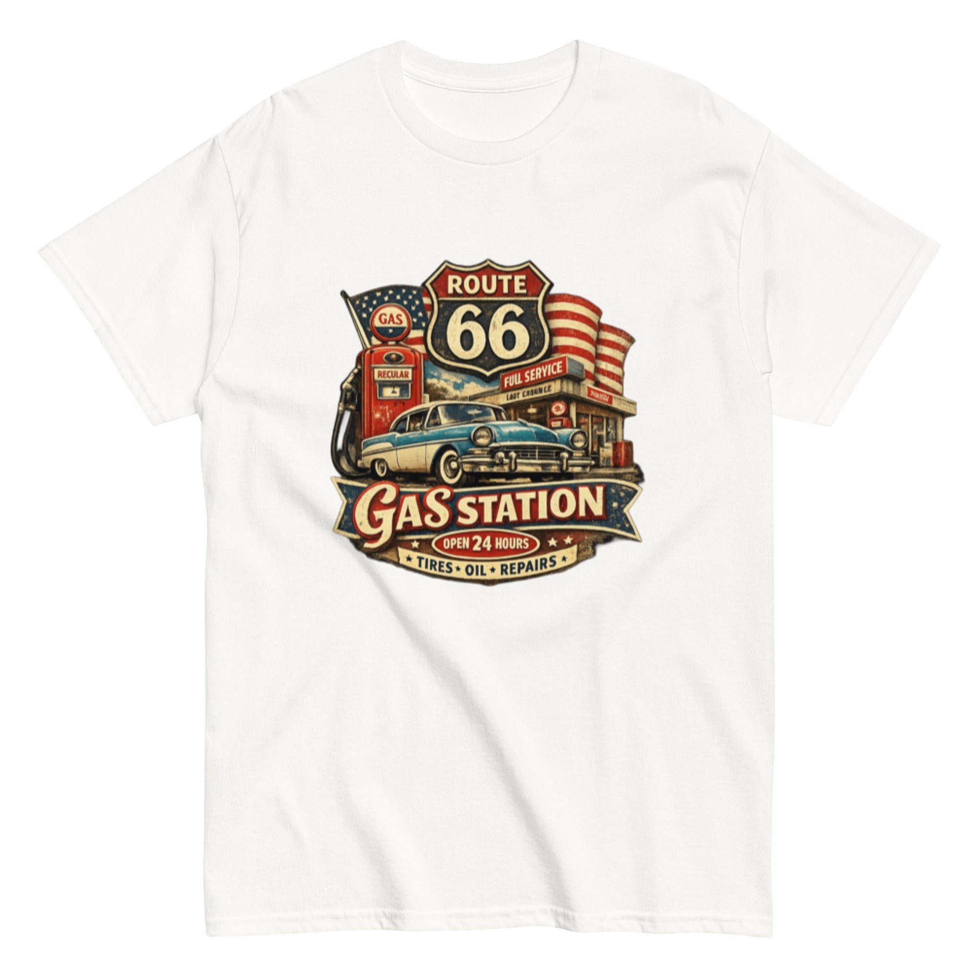 T-shirt vintage Route 66 - Tshirt Vintage Factory