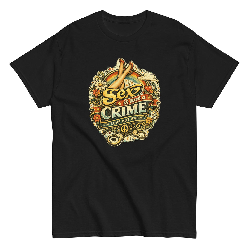 T-Shirt Vintage “Sex Is Not a Crime” – Style Hippie Retro 70’s - Tshirt Vintage Factory