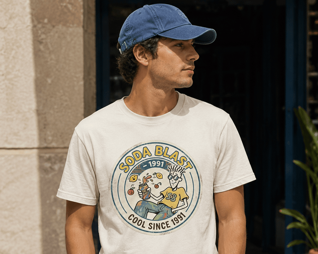 T-shirt Vintage Soda Blast 1991 – Cool Since 1991 - Tshirt Vintage Factory
